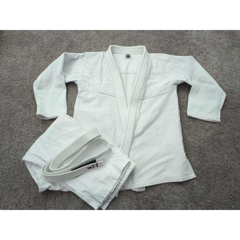 Keiko Raca Kimono Set Mens 2 White Brazilian‎ Jiu-Jitsu Martial Arts Uniform